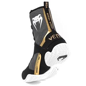 Venum - Boxing Shoes / Elite / Black-White-Gold / EU 45